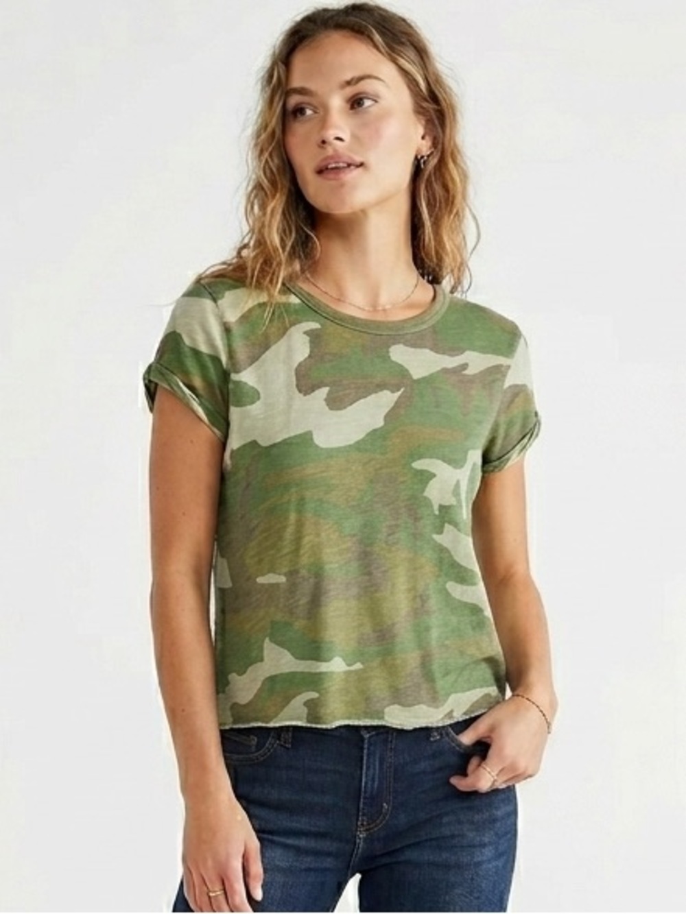 Free People We The Free Camo Tee - Picture 1 of 4
